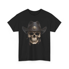 Unisex Heavy Cotton Tee Skull With Stetson