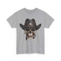 Unisex Heavy Cotton Tee Skull With Stetson