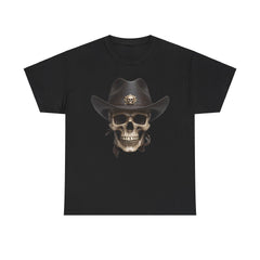 Unisex Heavy Cotton Tee Skull With Stetson