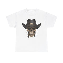 Unisex Heavy Cotton Tee Skull With Stetson